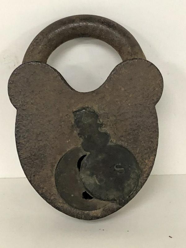CIVIL WAR ERA LOCK MARKED US, NO KEY, FOUND IN ULSTER (1 of 3)