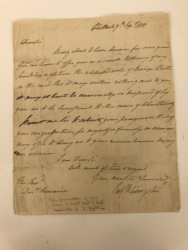 ROBERT LIVINGSTON (1746-1813) ALS, CLERMONT, N.Y. (1 of 8)