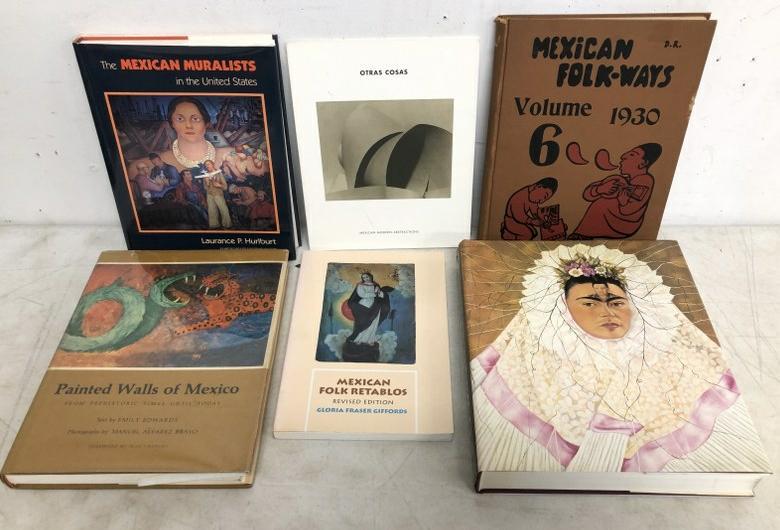 LOT OF SIX ART BOOKS FROM MEXICAN ARTISTS FROM THE (1 of 1)
