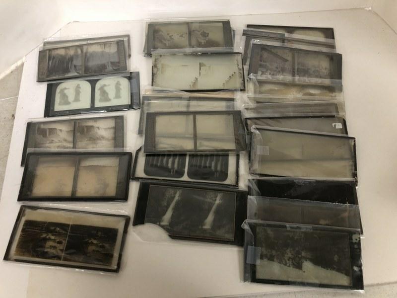 25 GLASS STEREOVIEWS, MANY HAVE LOW CONTRAST OR ARE (1 of 7)
