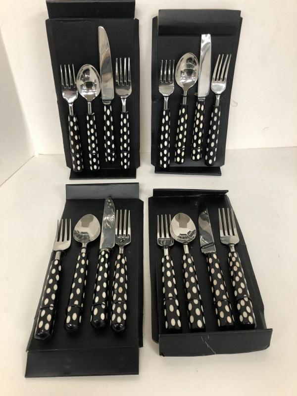 SERVICE FOR (4) NEW OLD STOCK SILVERWARE WITH POSSIBLY (1 of 4)