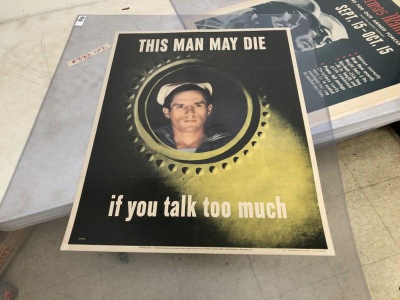 FOUR WWII POSTERS WARTIME PROPAGANDA CHRISTMAS. LOT (1 of 4)