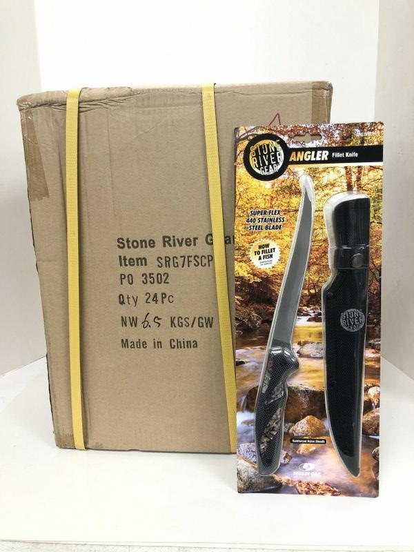 SRG7FSCP ANGLER FILLET KNIFE WITH SHEATH 24 PER BOX (1 of 1)