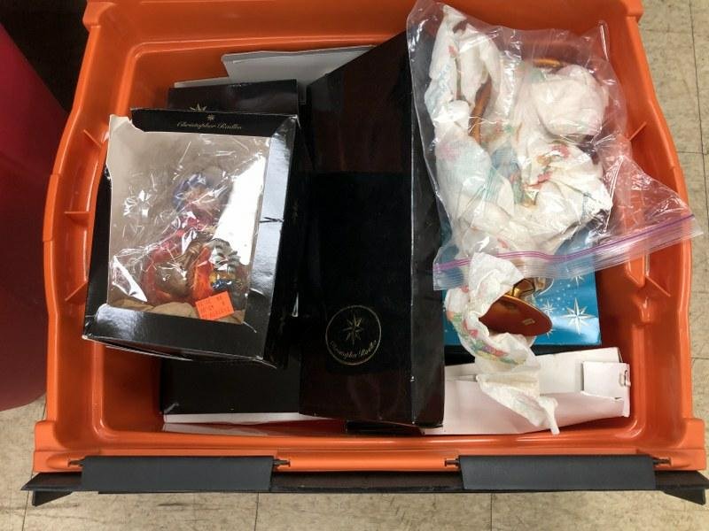 TUB OF CHRISTOPHER RADKO HALLOWEEN ORNAMENTS, ETC (1 of 1)