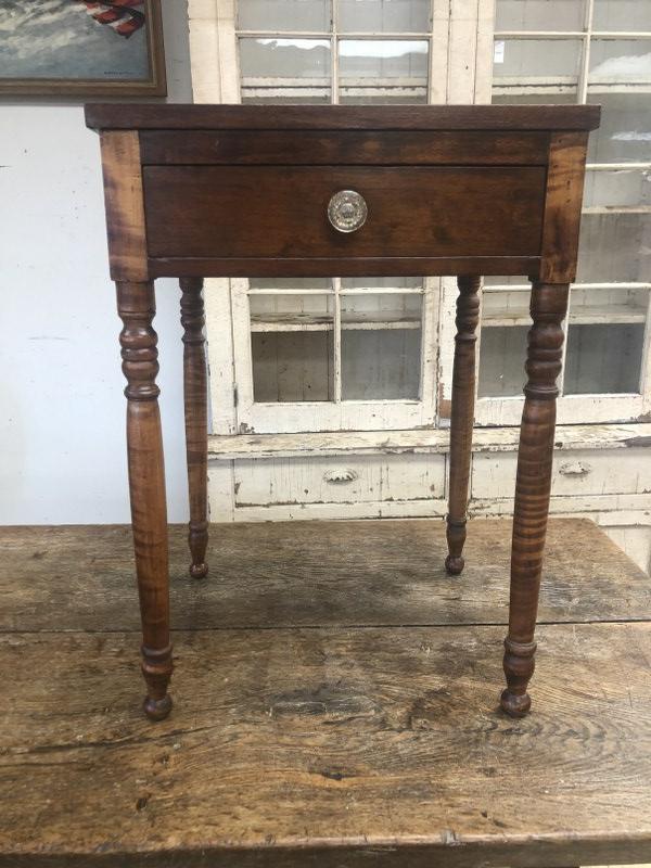 ONE DRAWER REFINISHED COUNTRY STAND, FROM HUDSON VALLEY (1 of 3)