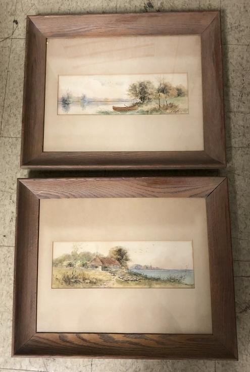 (2) ALBERT MATTHEWS W/COLOR LANDSCAPES WITH WATER, BOTH (1 of 5)