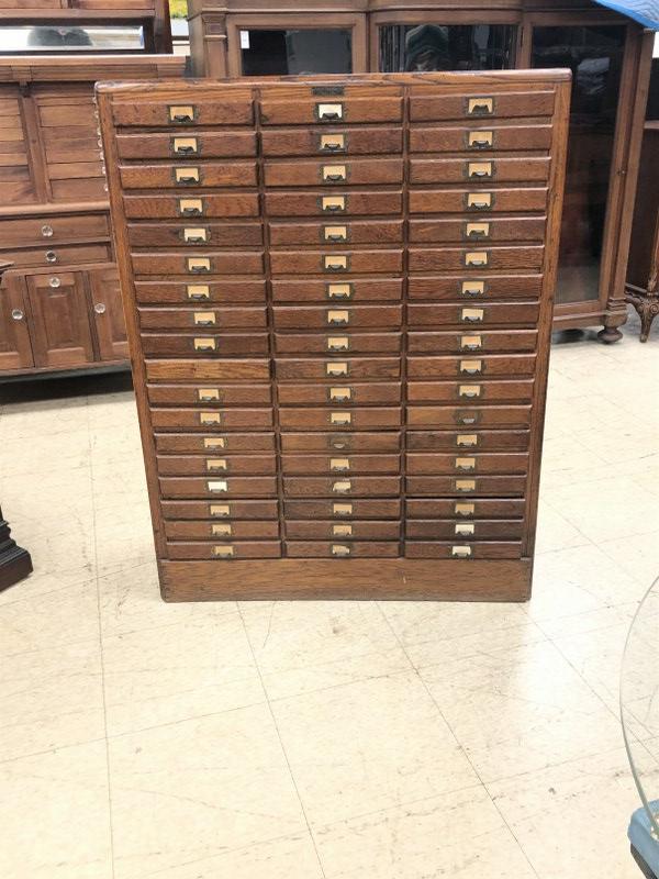 HOBART BROTHERS OAK (54) DRAWER INDUSTRIAL CABINET, (1 of 6)