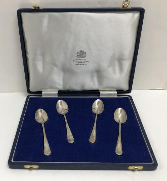 MAPPIN & WEBB SILVER JUBILEE 1952-1977 BOXED SET (1 of 6)
