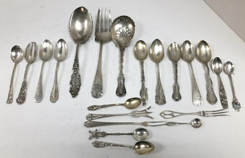 ESTATE LOT MISC. STERLING SILVER, INCLUDING (3) LARGE (1 of 7)