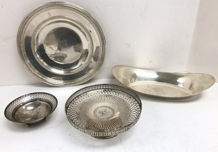 ESTATE STERLING LOT INCLUDING OBLONG SERVING BOWL (11" (1 of 10)