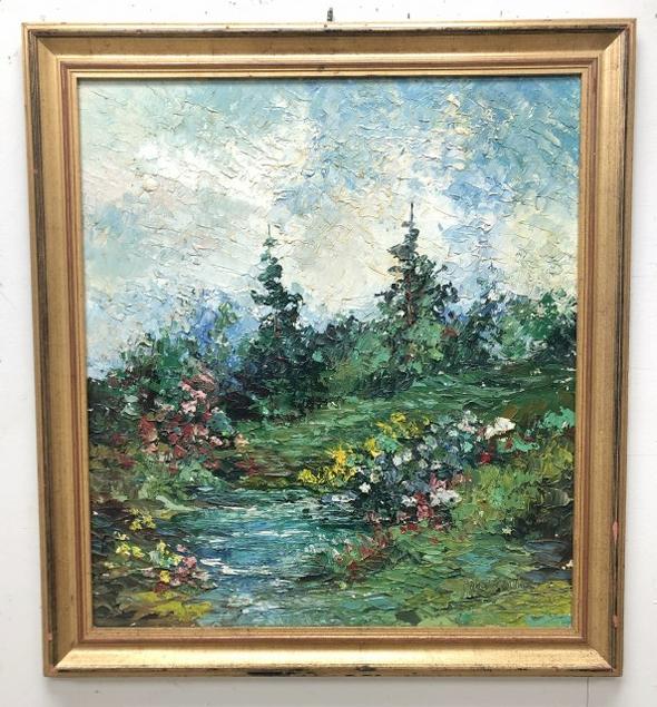 ALEXANDER KIRK (1948-2006) IMPRESSIONIST O/C LANDSCAPE, (1 of 3)