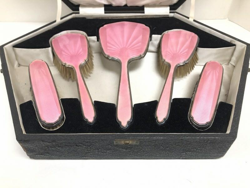 ADIE BROS. LTD. BEST PINK ENAMEL & STERLING ENGLISH (1 of 10)