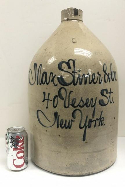 MAX STINER & CO. 40 VESEY ST. NEW YORK (5) GALLON (1 of 5)