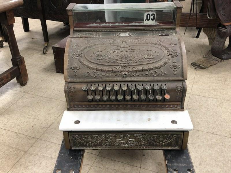 NATIONAL BRASS CASH REGISTER MODEL 332 , SERIAL NUMBER (1 of 10)