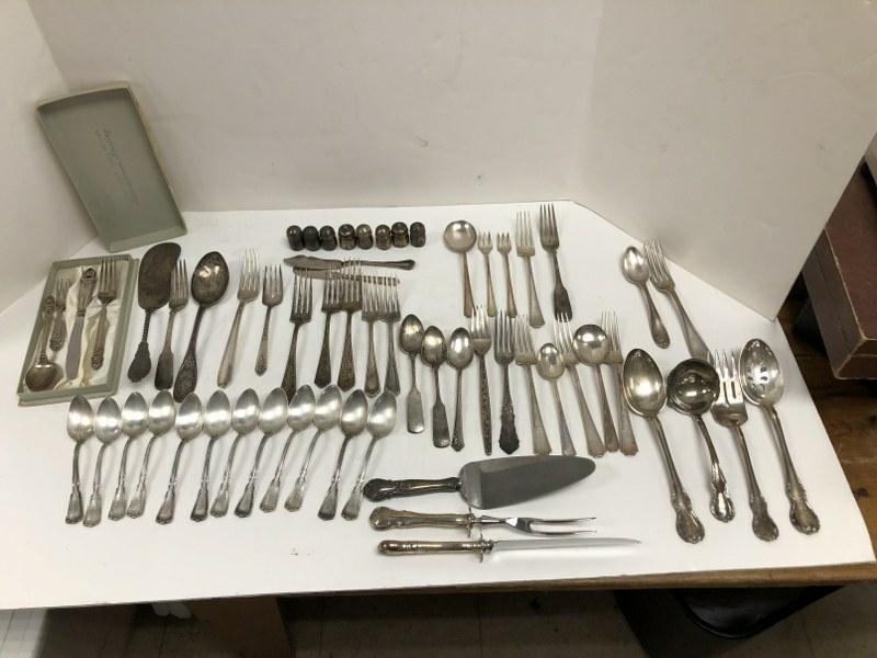 STERLING SILVER ESTATE LOT FROM LOCAL ESTATE, FLATWARE, (1 of 12)
