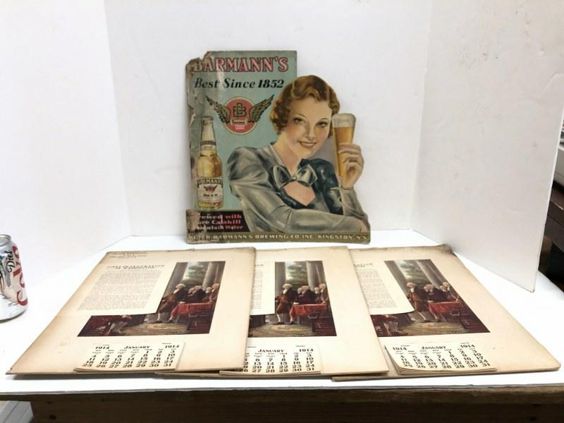 PETER BARMANN BREWERY LOT KINGSTON NY INCLUDES (3) 1914 (1 of 8)