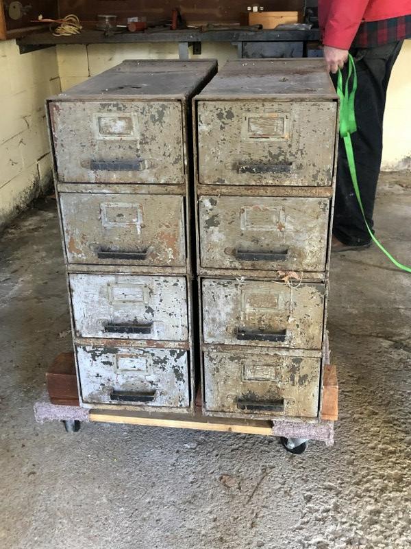 8 DRAWERS INDUSTRIAL METAL CABINETS, FILLED WITH USEFUL (1 of 8)