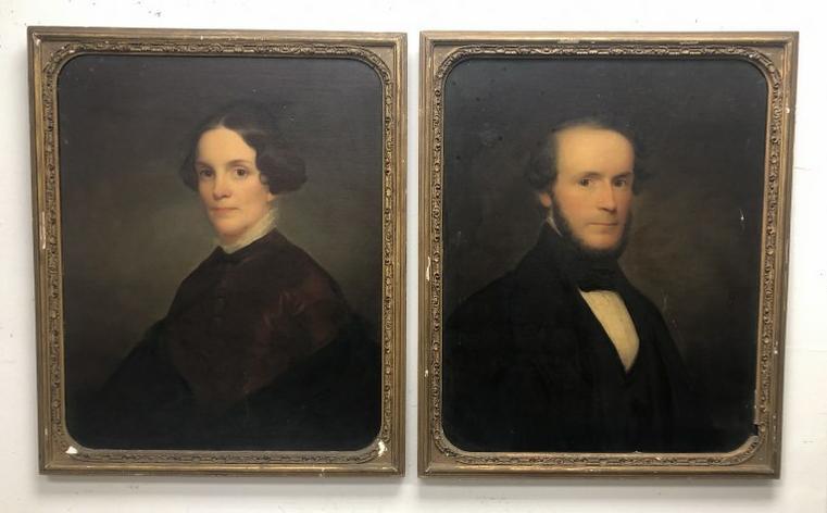 GEORGE HENRY DURRIE (1820-1863) PR. PORTRAITS MR. & (1 of 8)