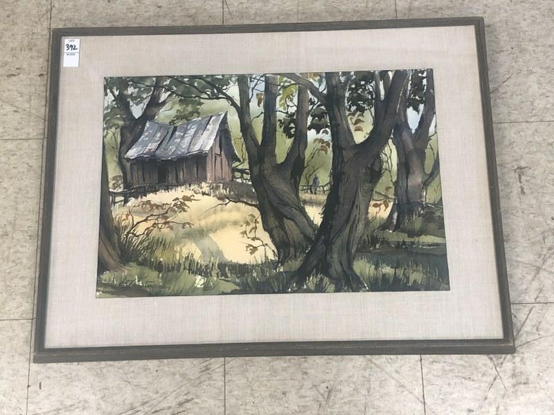 A E FRAMPTON W/COLOR LANDSCAPE IN WOODED AREA WITH (1 of 3)