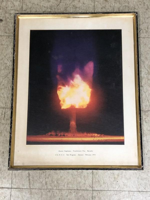 Photograph Atomic Explosion Frenchman's Flat, Nevada. UAAEC Test Program, January-February 1951. and (1 of 3)