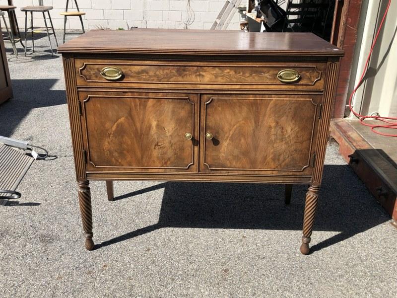 Small size Mahogany Sheraton style sideboard, from local estate, clean condition, structurally (1 of 3)