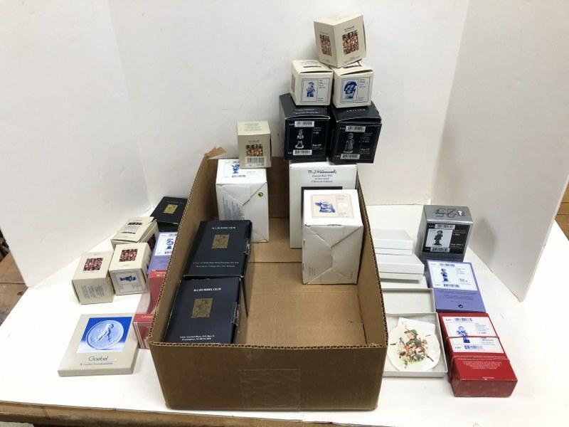 (25) Hummel figures & collectibles from estate collection we are selling, tiny figures, Christmas: (25) Hummel figures & collectibles from estate collection we are selling, tiny figures, Christmas ornaments, bells, etc. as pictured. All in boxes, excellent condition.
