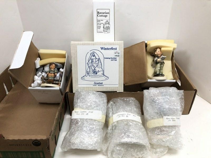 (7) pc. Hummel figurine lot, from local estate collection we are selling. (3) are not in boxes, all (1 of 9)