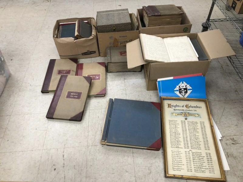 Large lot Knights of Columbus Schenectady, N.Y. Council 201 ephemera to include membership records, (1 of 12)