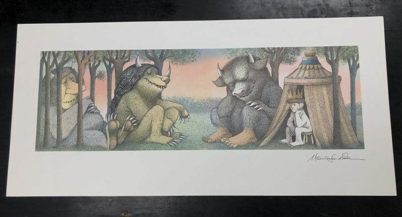 Maurice Sendak Where The Wild Things Are, complete set of (4) fine art color printsfrom the Artist's (1 of 5)