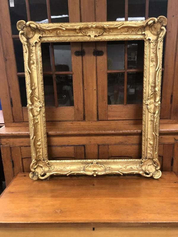 Wonderful fancy gilt early frame, in nice estate condition (a few loose corners) , inner frame (1 of 9)