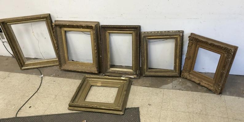 (6) as is, as found condition 19th c frames, good lot for dealer or restorerâ€¦.   From Hudson, N.Y. (1 of 5)