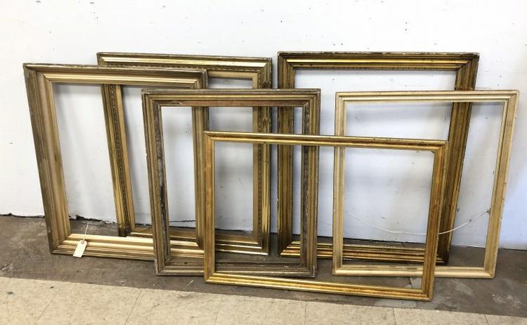 (6) Lemon gilt frames & frame inserts, in overall good condition, a few nicks here and there, good (1 of 3)
