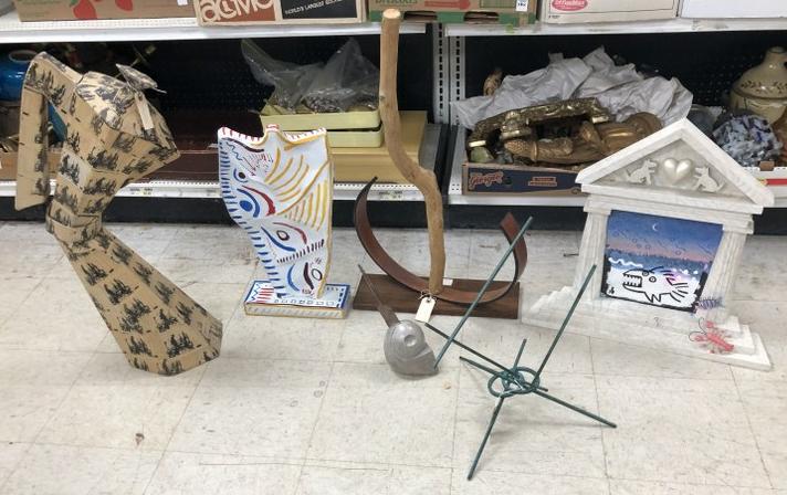 (6) pcs. Outsider art from Hudson NY estate of Albert Burnette Robertsâ€¦.. (1 of 10)