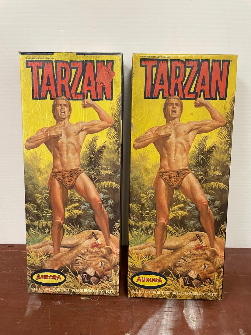 Sealed Aurora Tarzan model kit and empty box for same. One of these is empty, one of them is sealed (1 of 7)