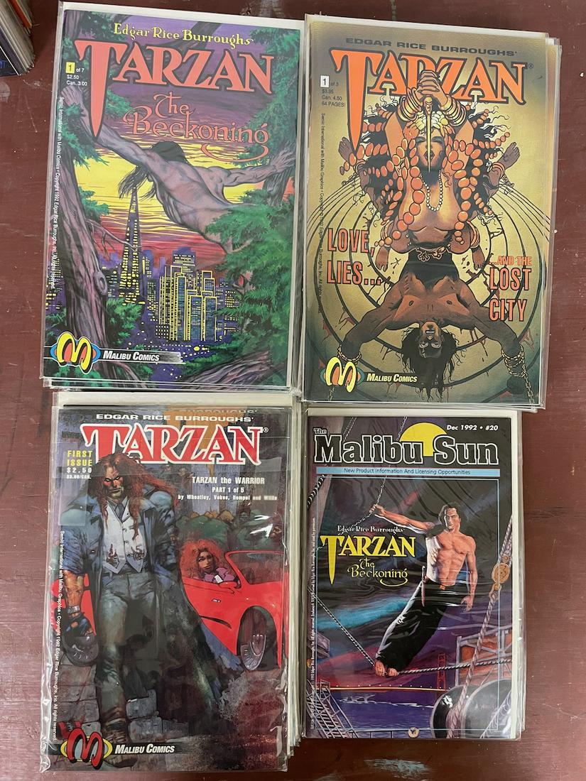 81 comic lot of Malubuâ€™s Tarzan. This lot has multiple copies of every issue listed. It includes (1 of 3)