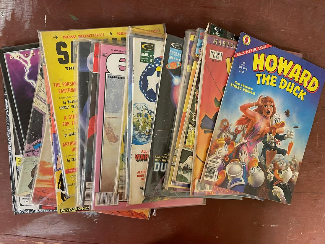 24 comic magazines/books Howard the Duck Epic more. This lot includes a number of black & white and (1 of 13)