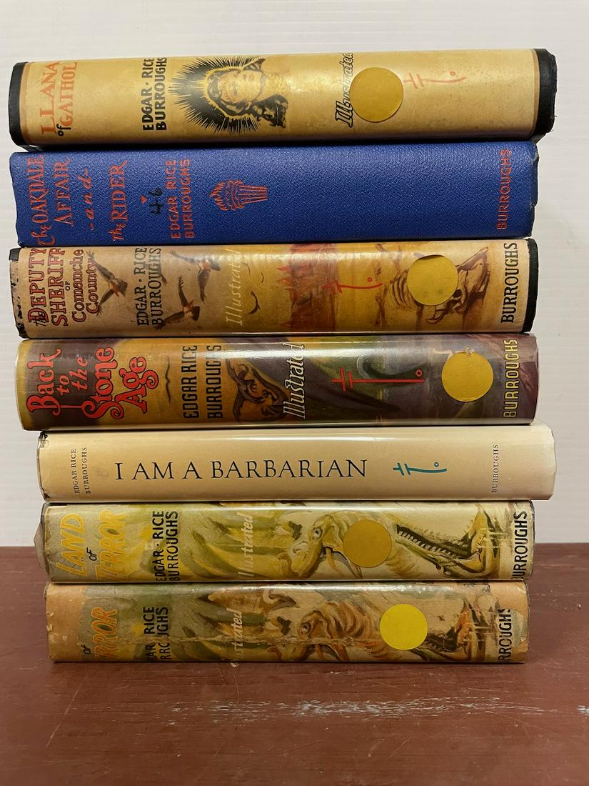 7 Edgar Rice Burroughs Inc. first editions. This lot of Burroughs books was all published by Edgar (1 of 8)
