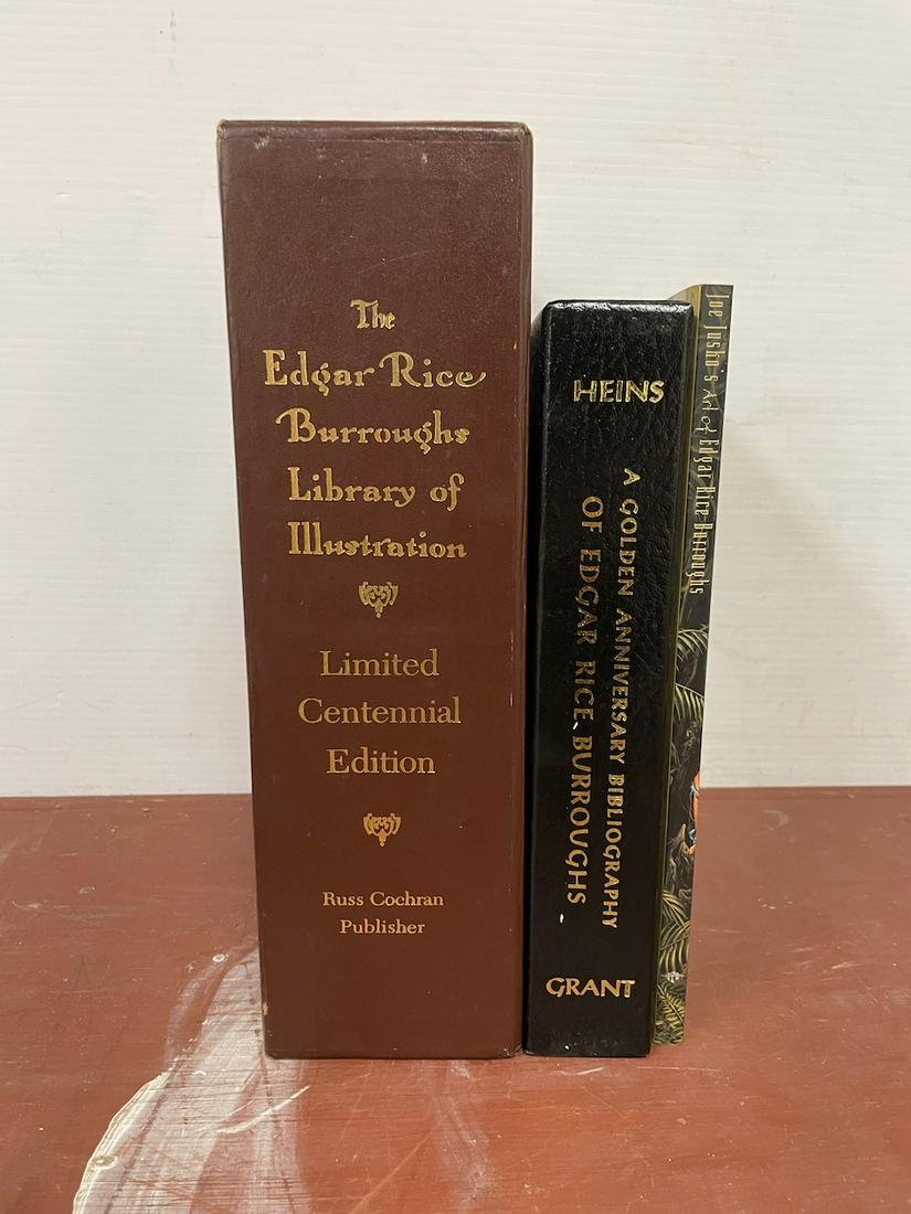 Edgar Rice Burroughs Library of Illustration +. The lot includes the three-volume set of the Edgar (1 of 12)