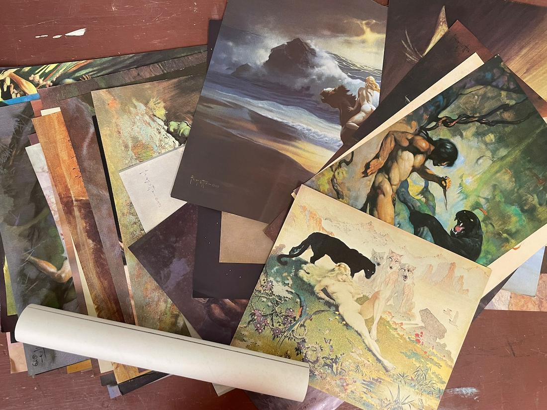 39 vintage Frank Frazetta poster prints. These posters come in a variety of sizes, but none are (1 of 14)