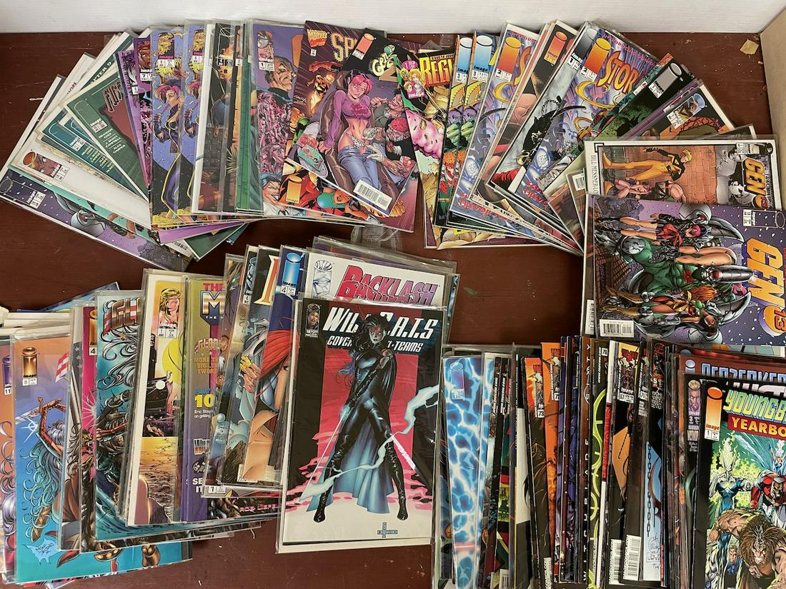 175+ Image Comics Gen 13 Youngblood Ripclaw Glory. Lot includes over 130 comics, mostly from the (1 of 6)