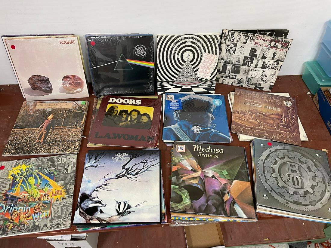 53 late 1960s-early 70s rock LPs most in shrink. This is a great lot of very clean records. All are (1 of 15)