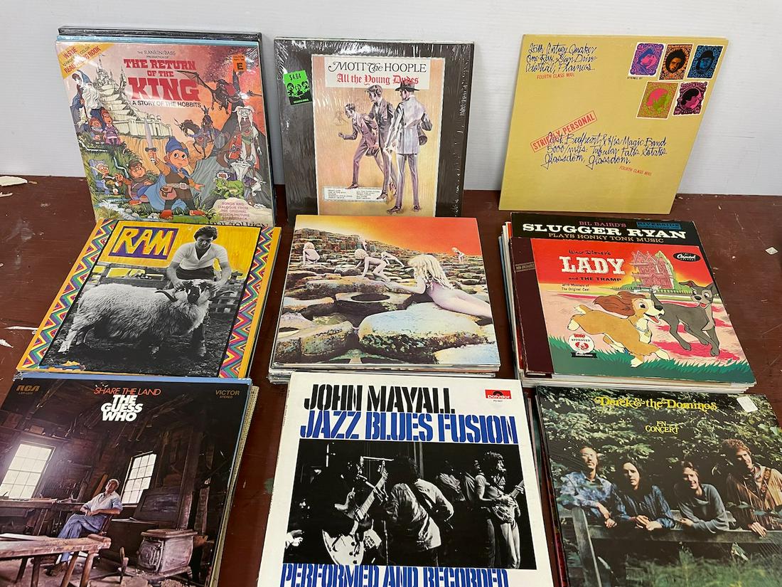 63 late 1960s/early 70s LPs Rock Childrenâ€™s most in shrink. This is also a great lot of very clean: 63 late 1960s/early 70s LPs Rock Childrenâ€™s most in shrink. This is also a great lot of very clean records. Some are sealed and will be noted. Artists include Aphroditeâ€™s Child (666, the