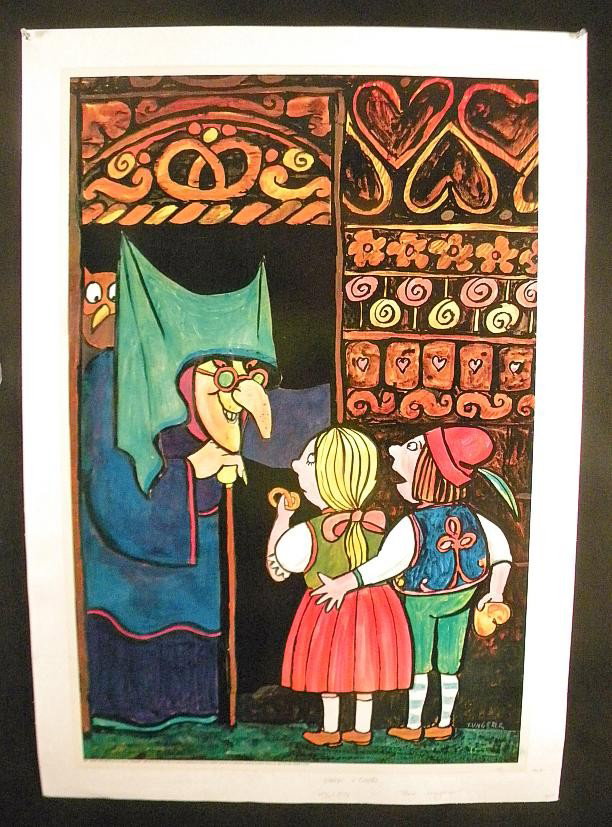 VINTAGE POSTER-HANSEL AND GRETEL BY TOMI UNGERER C: VINTAGE POSTER-HANSEL AND GRETEL BY TOMI UNGERER COPYRIGHT 1968, DARIEN HOUSE INC, ONE IN A SERIES OF CONTEMPORARY CHILDRENS POSTERS, PRODUCED AND DISTRIBUTED EXCLUSIVELY BY DARIEN HOUSE NEW YORK CITY