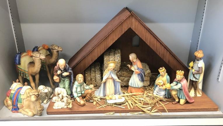 Hummel (13) pc. Nativity set with large figures, fine condition, from local estate collection we are (1 of 5)