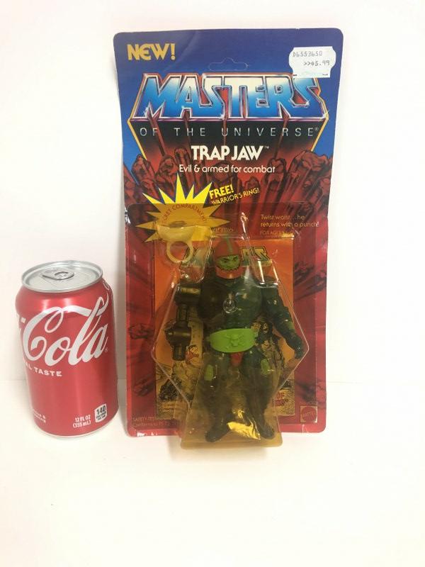 Mattel Masters Of The Universe TRAP JAW 1982, 1983, unopened, never used. Card has a bend on top: Mattel Masters Of The Universe TRAP JAW 1982, 1983, unopened, never used. Card has a bend on top from being in box for 40 years. We are selling an attic find of 1970's and 80's toys, all were packed a