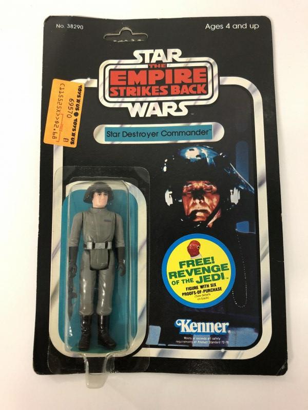Star Wars action figure in unopened package Star Destroyer Commander, 1982.   We are selling an (1 of 2)