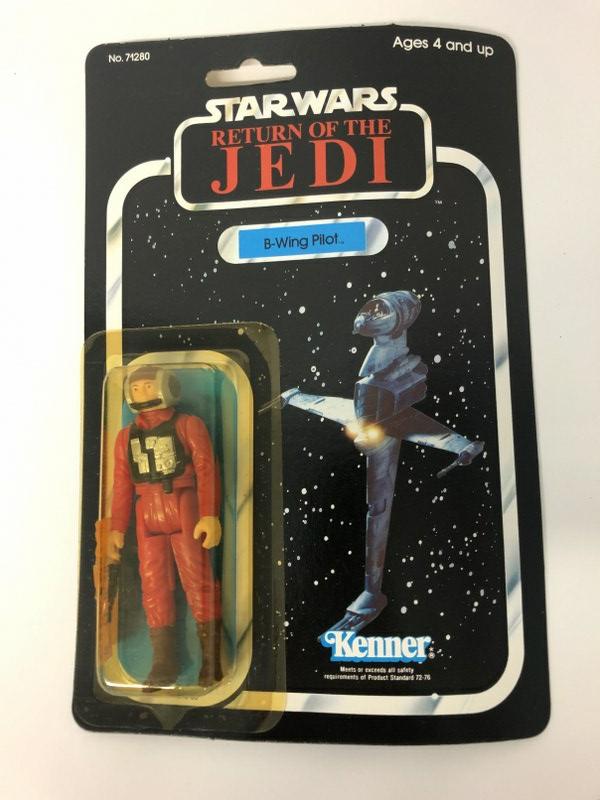 Star Wars B-Wing Pilot unopened package 1983, No. 71280.  We are selling an attic find of 1970's and (1 of 2)
