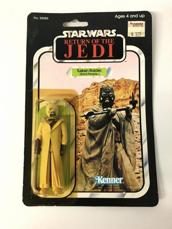 Star Wars Tusken Raider 1983 unopened packagem No. 38280.   We are selling an attic find of 1970's (1 of 2)