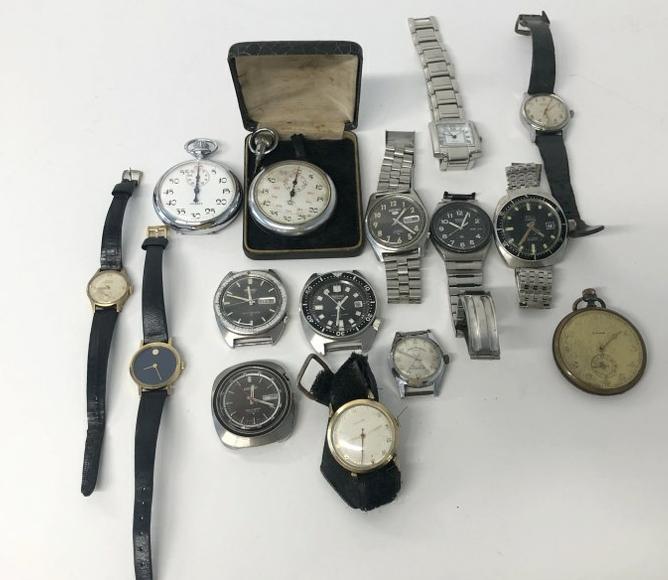 Estate lot as is as found watches, most all vintage except one, just as we found them in the dresser (1 of 9)