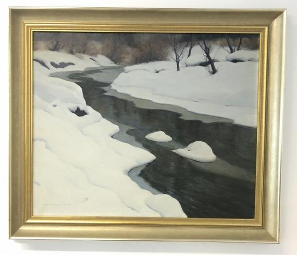 Edgar Melville Ward II ( born 1887 ) impressionist o/c landscape, fine condition, been in the family (1 of 4)